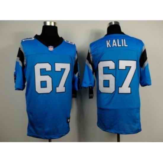 Nike Carolina Panthers 67 Ryan Kalil blue Elite NFL Jersey